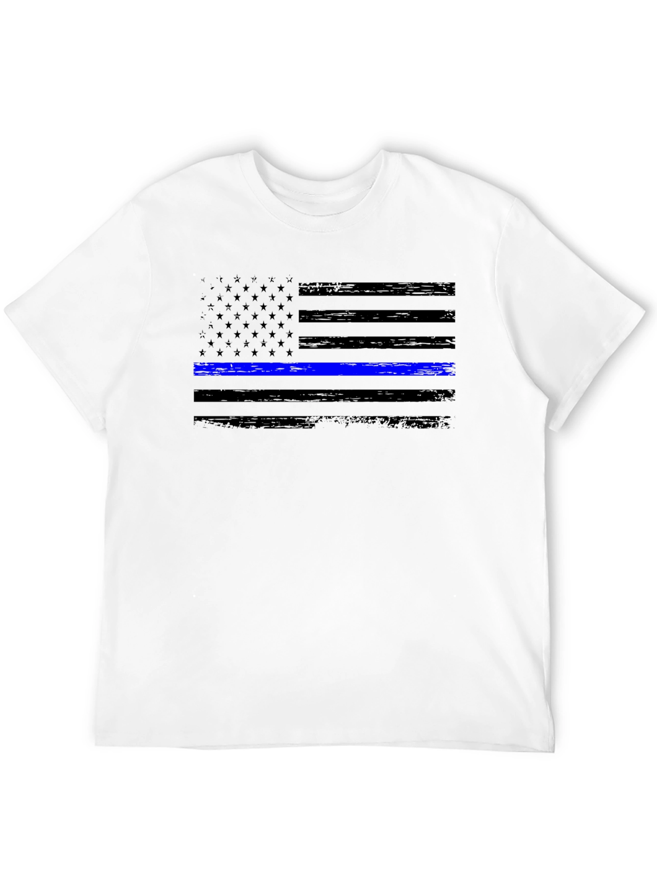 Thin Blue Line Flag Graphic Tee