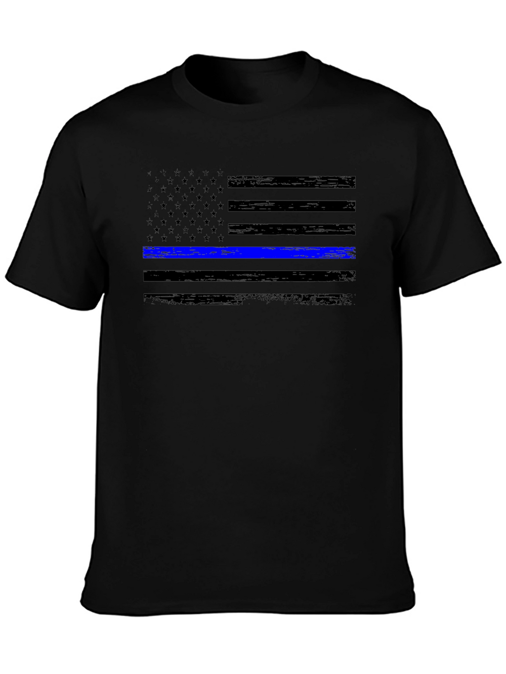 Thin Blue Line Flag Graphic Tee