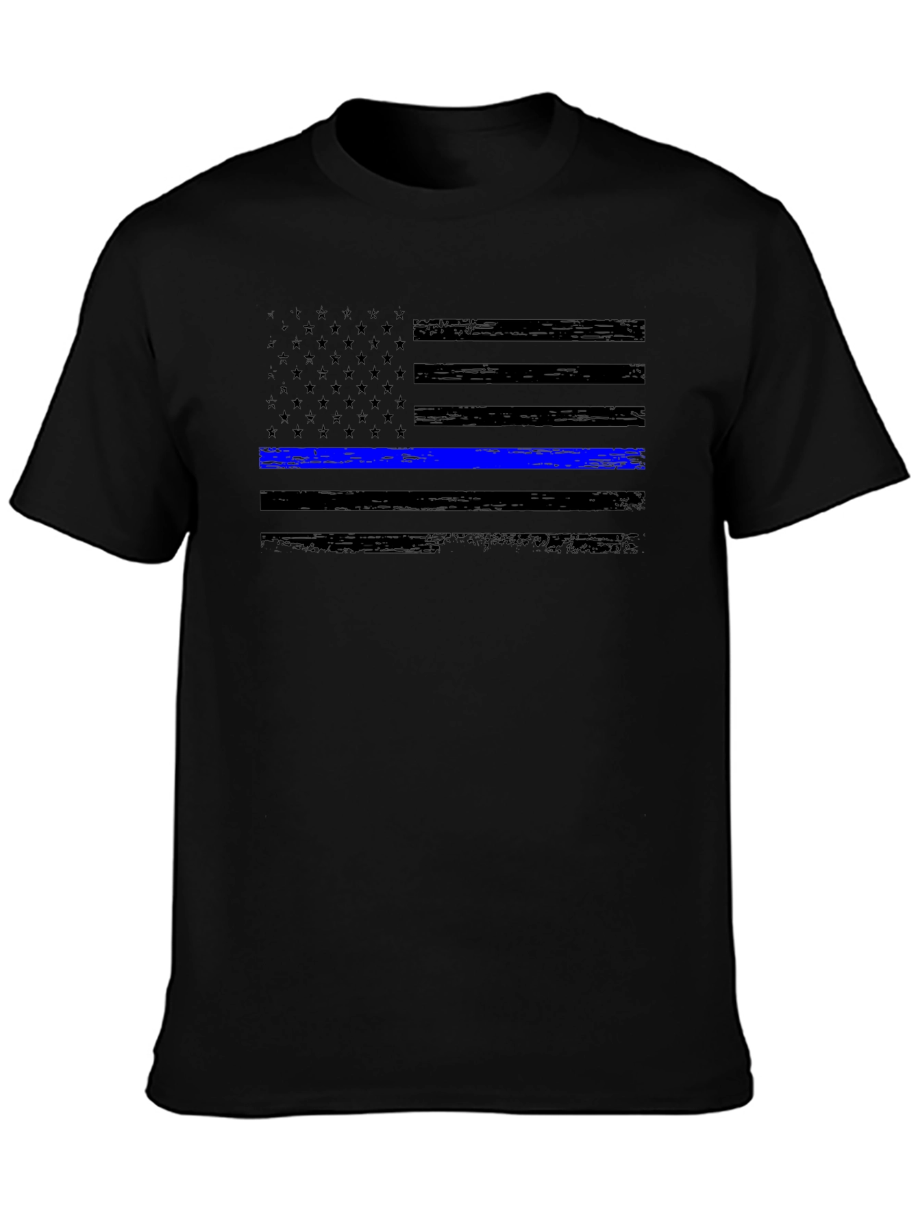 Thin Blue Line Flag Graphic Tee