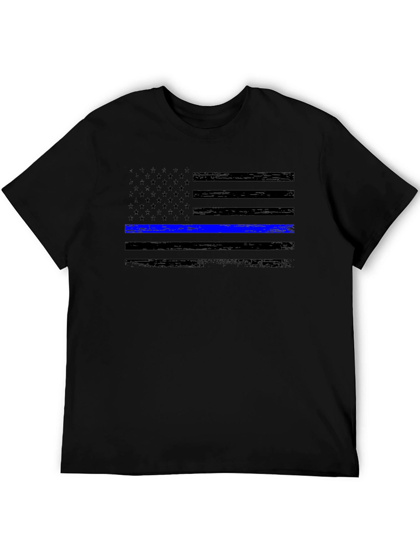 Thin Blue Line Flag Graphic Tee