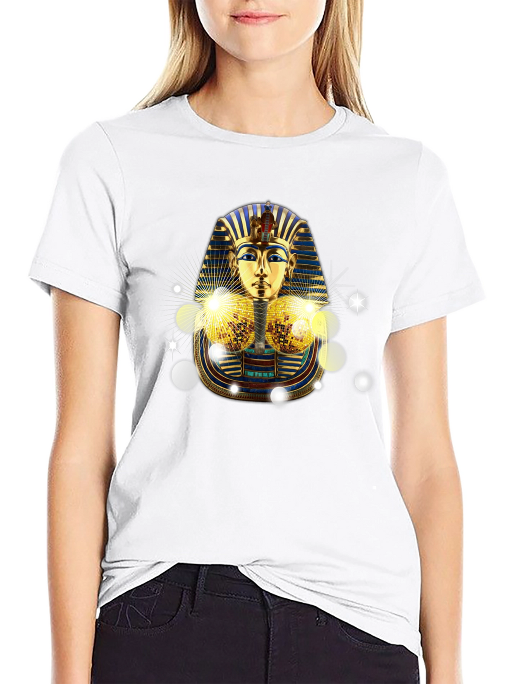 Egyptian Pharaoh T-Shirt - Golden Tut Design