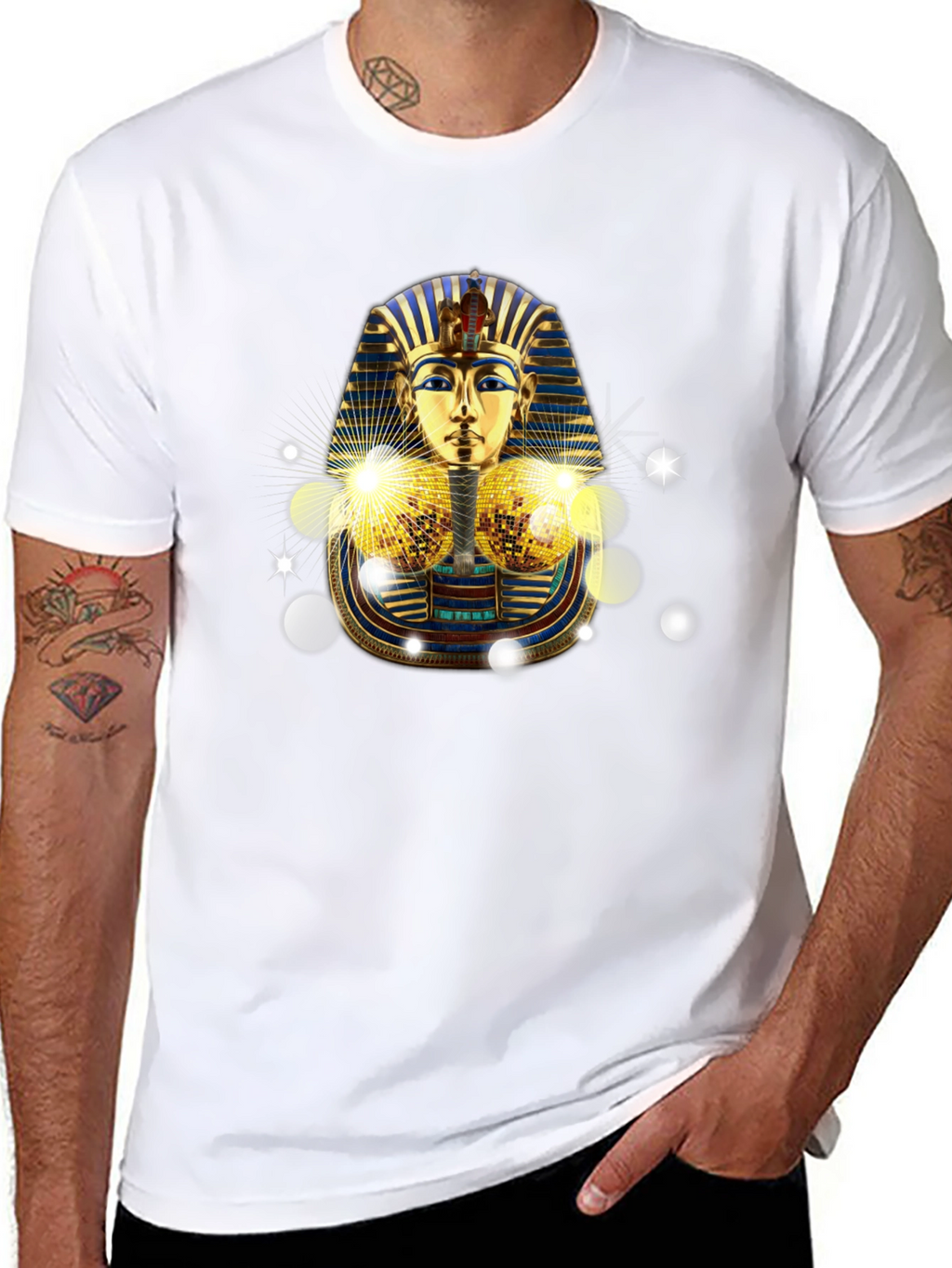 Egyptian Pharaoh T-Shirt - Golden Tut Design