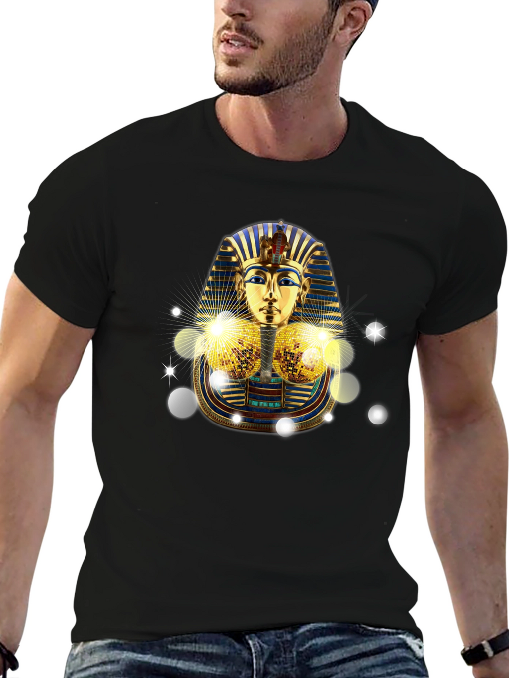 Egyptian Pharaoh T-Shirt - Golden Tut Design