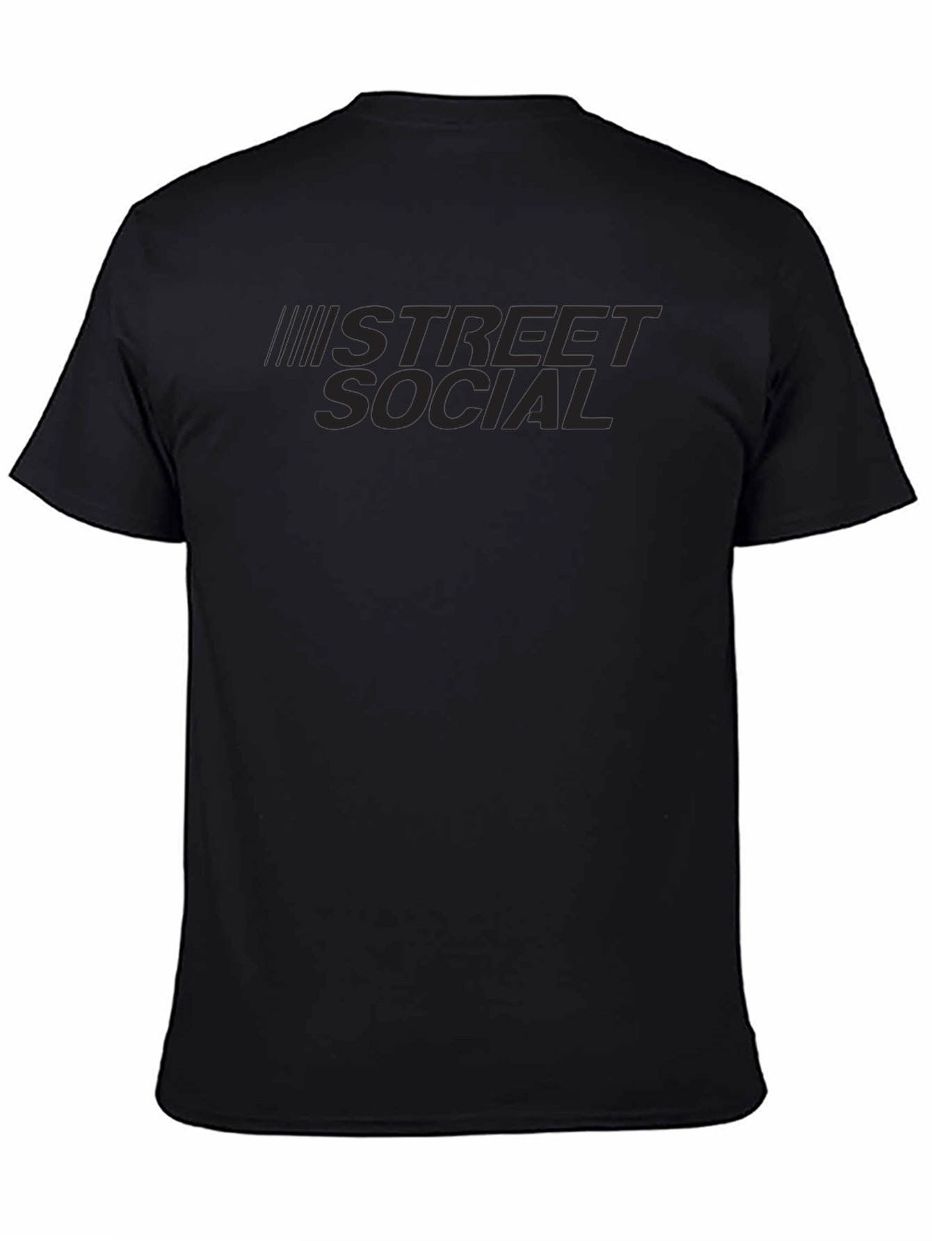 Street Social Black Graphic T-Shirt