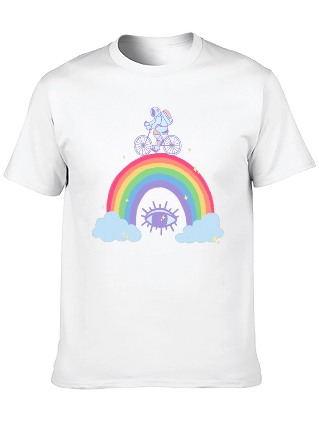 Astronaut Rainbow Graphic T-Shirt
