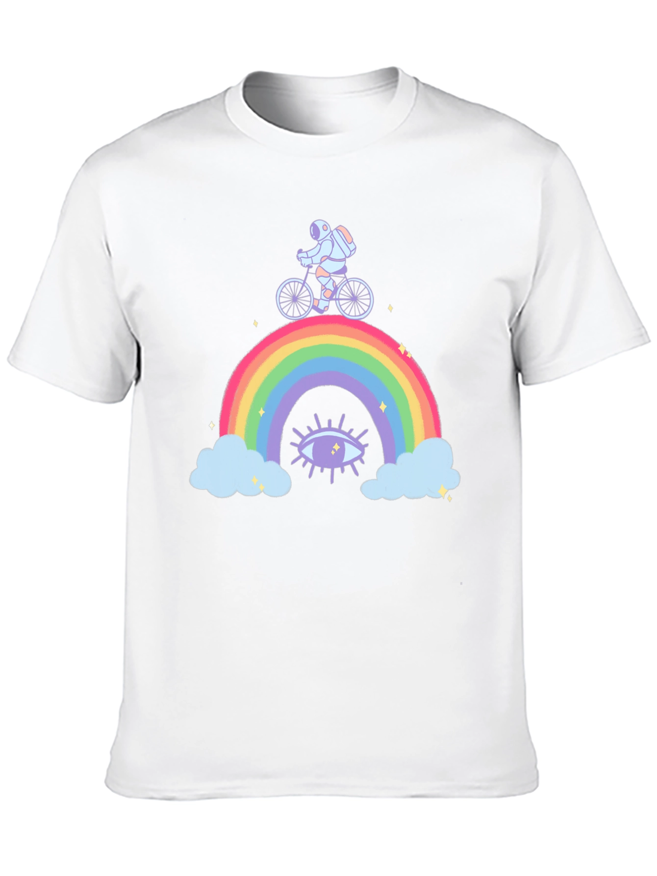 Astronaut Rainbow Graphic T-Shirt