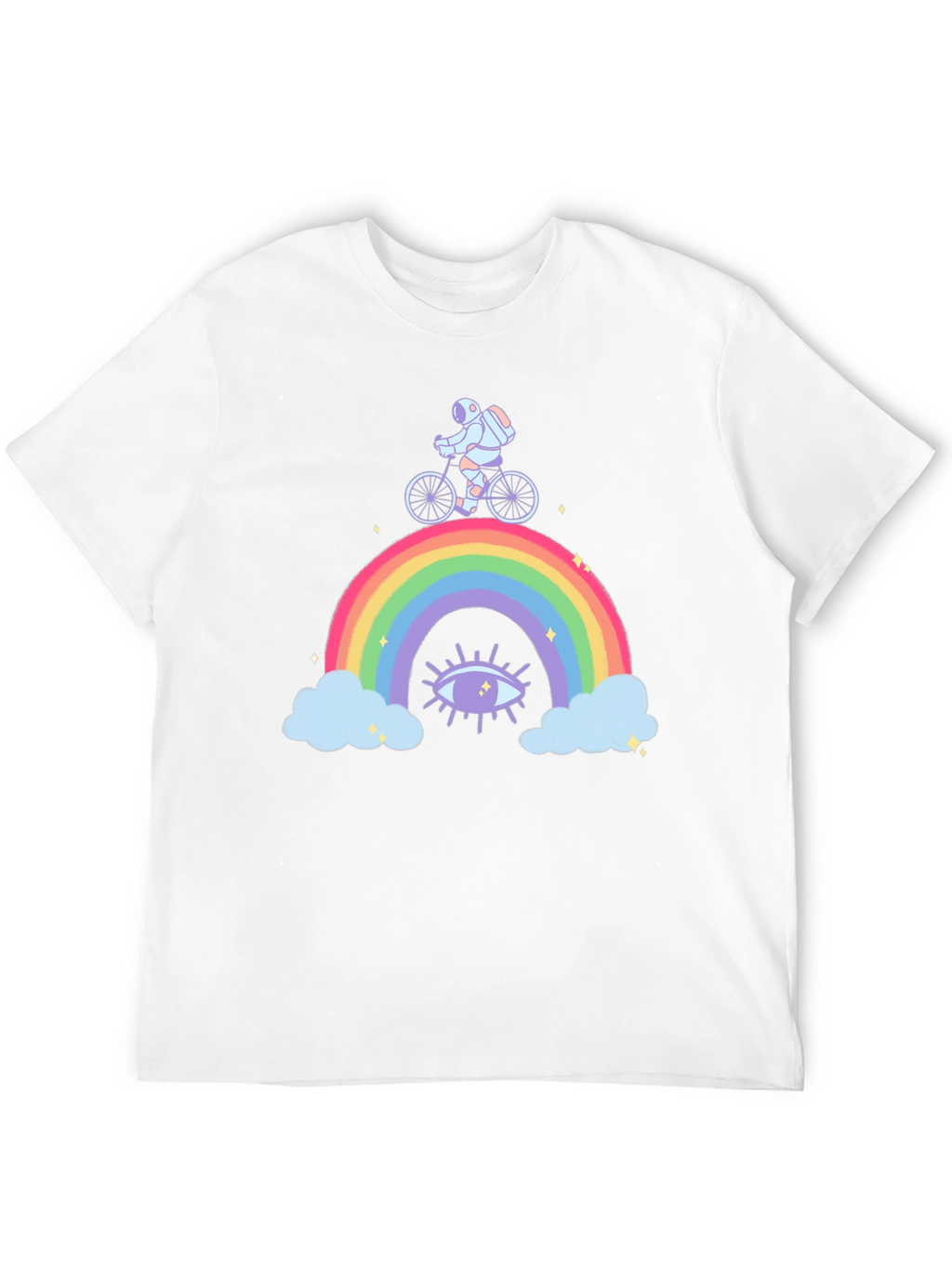 Astronaut Rainbow Graphic T-Shirt