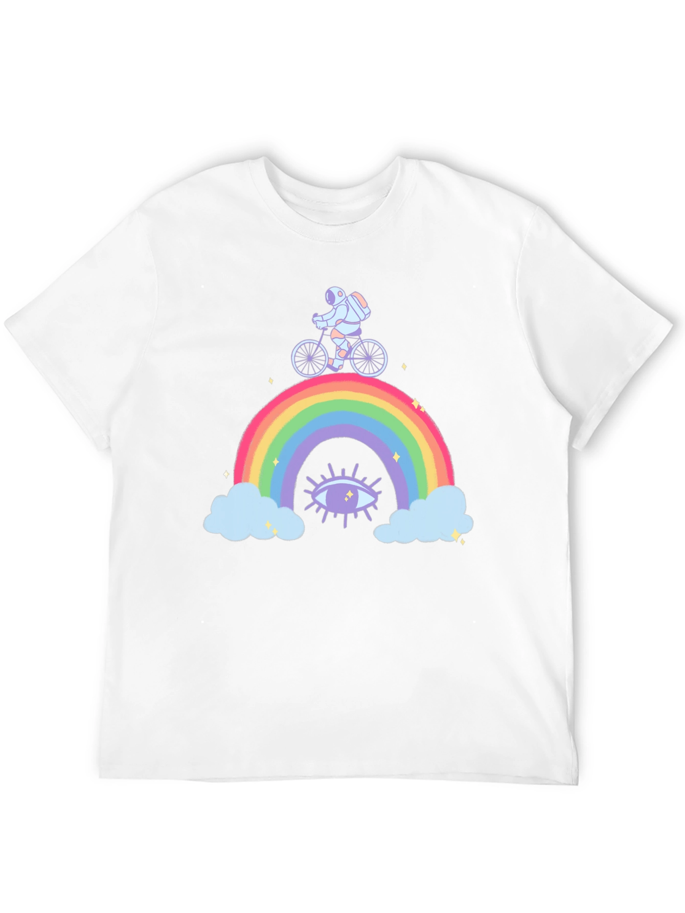 Astronaut Rainbow Graphic T-Shirt