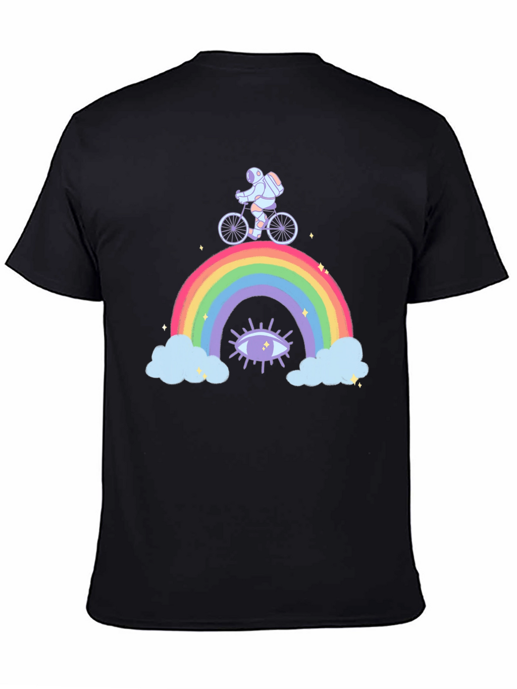 Astronaut Rainbow Graphic T-Shirt