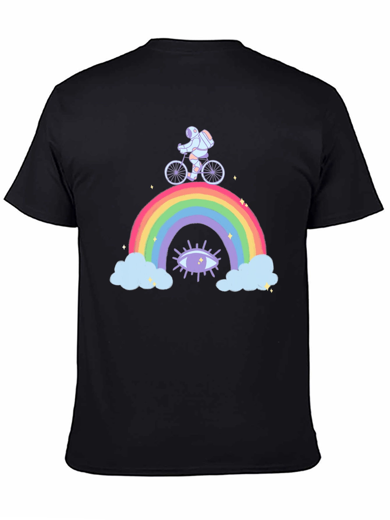 Astronaut Rainbow Graphic T-Shirt