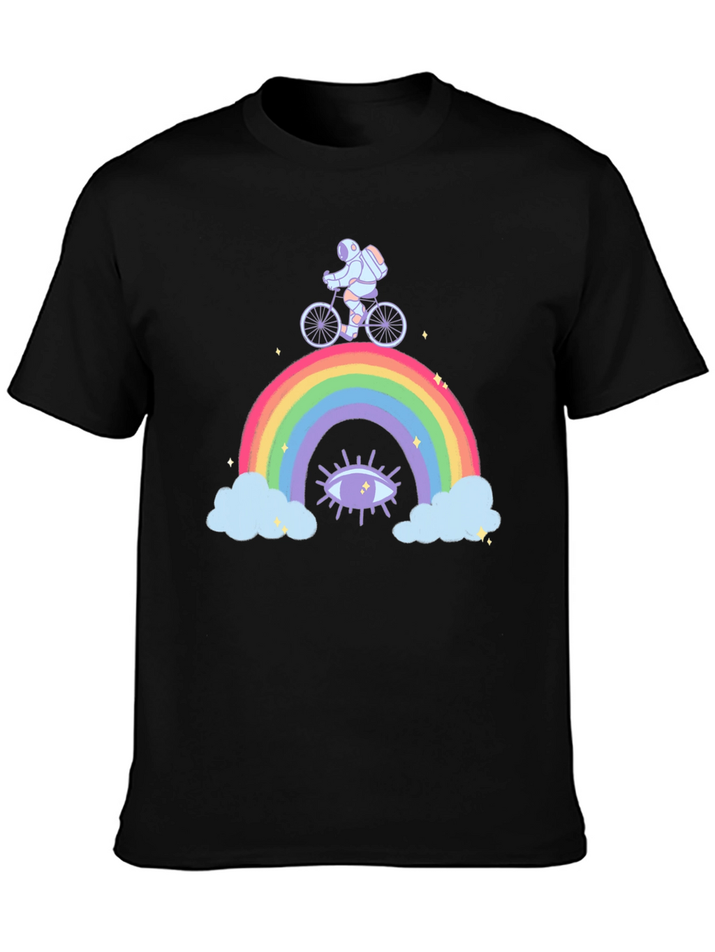 Astronaut Rainbow Graphic T-Shirt