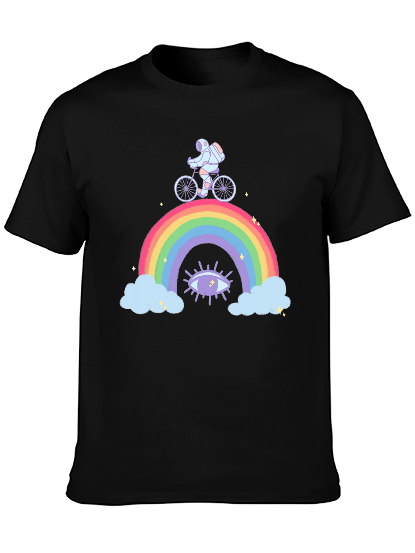 Astronaut Rainbow Graphic T-Shirt