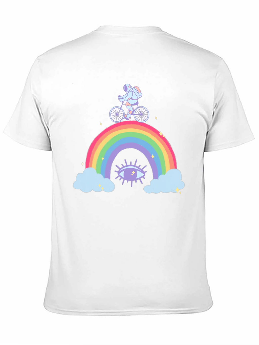 Astronaut Rainbow Graphic T-Shirt