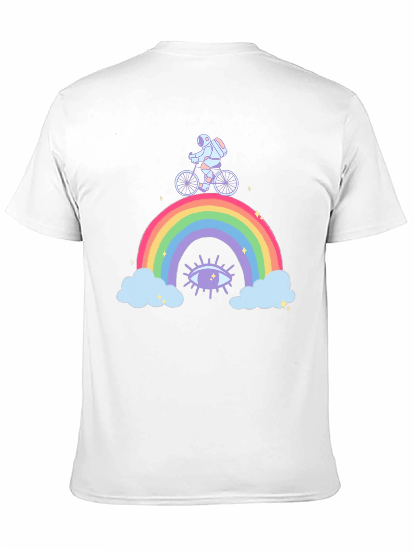 Astronaut Rainbow Graphic T-Shirt