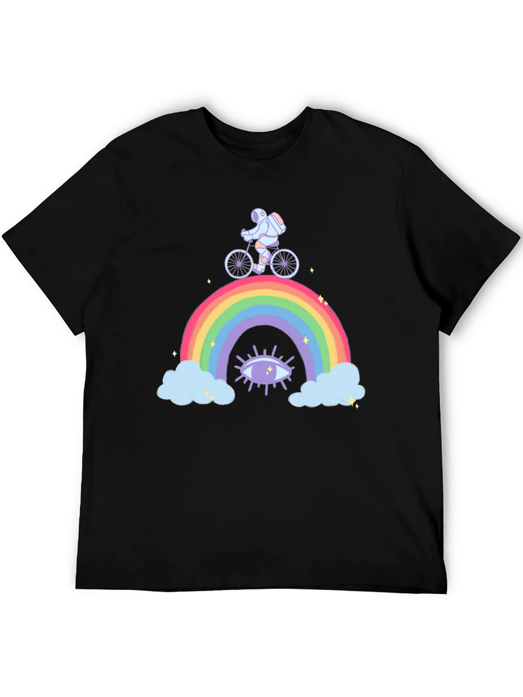Astronaut Rainbow Graphic T-Shirt