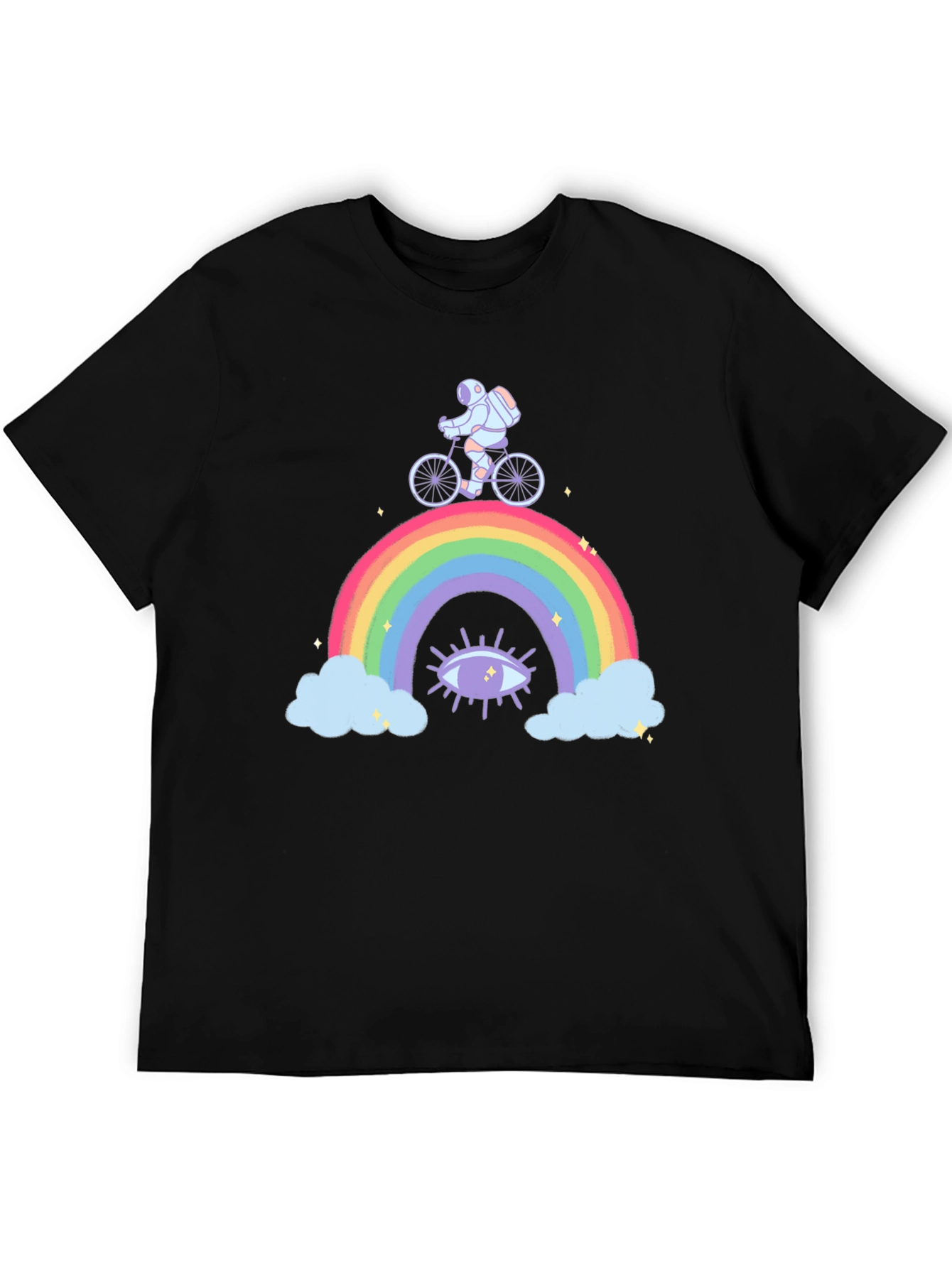 Astronaut Rainbow Graphic T-Shirt
