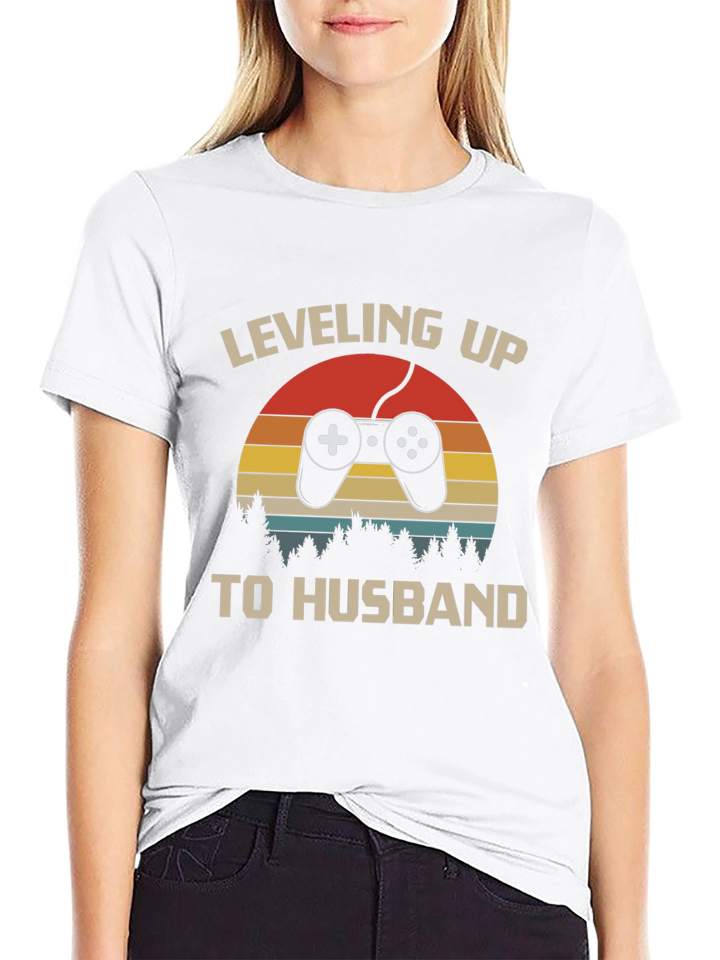 Leveling Up to Husband Graphic T-Shirt