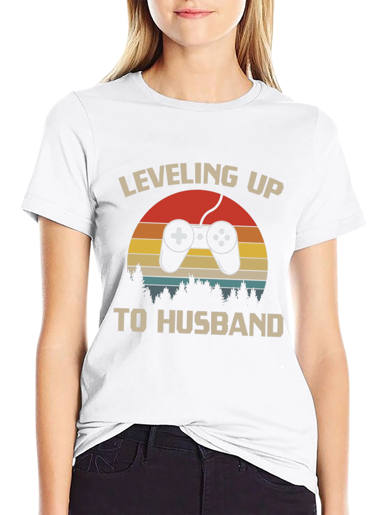 Leveling Up to Husband Graphic T-Shirt