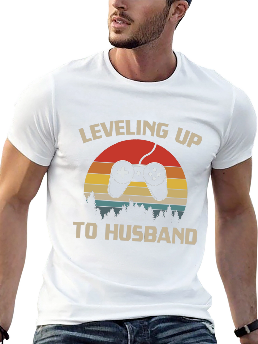 Leveling Up to Husband Graphic T-Shirt