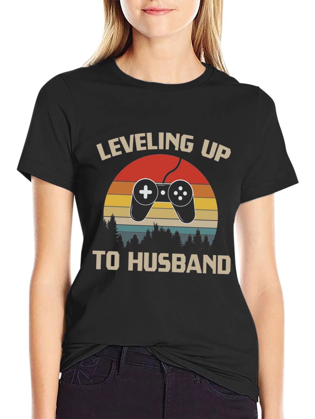 Leveling Up to Husband Graphic T-Shirt
