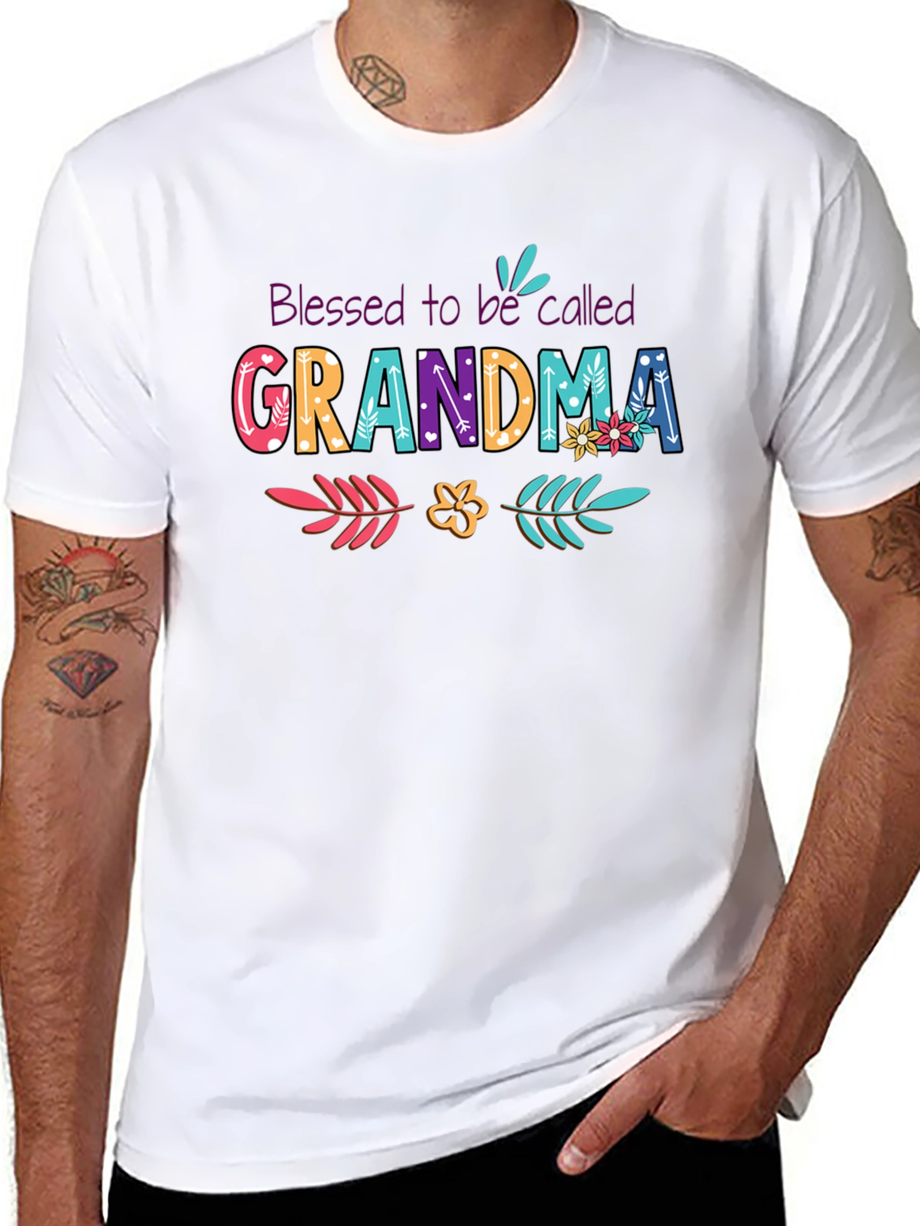 Blessed Grandma Graphic Tee - Gift for Grandmothers