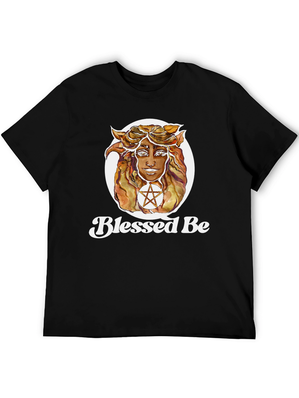 Blessed Be Graphic T-Shirt - Witchy Aesthetic Black Tee