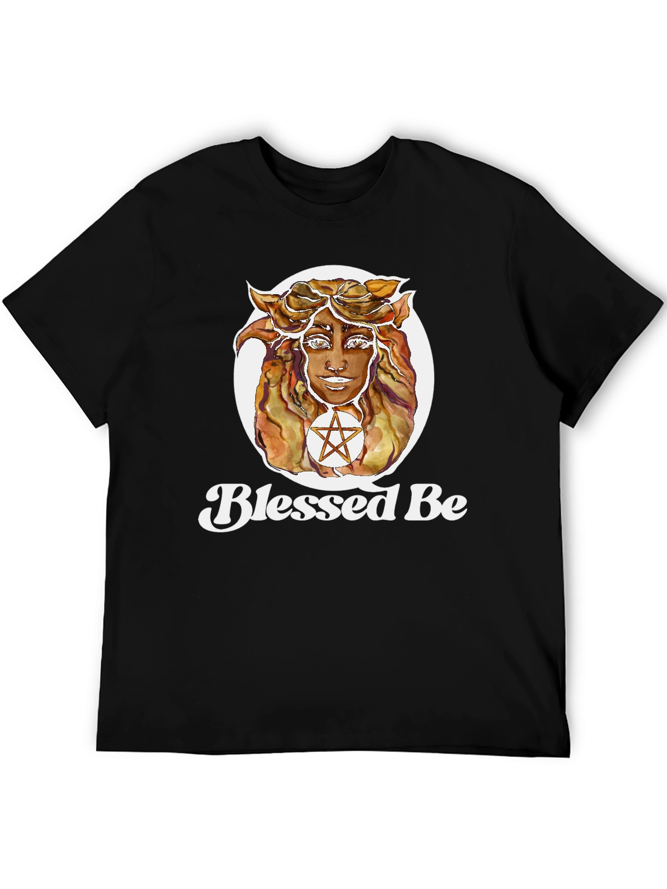 Blessed Be Graphic T-Shirt - Witchy Aesthetic Black Tee