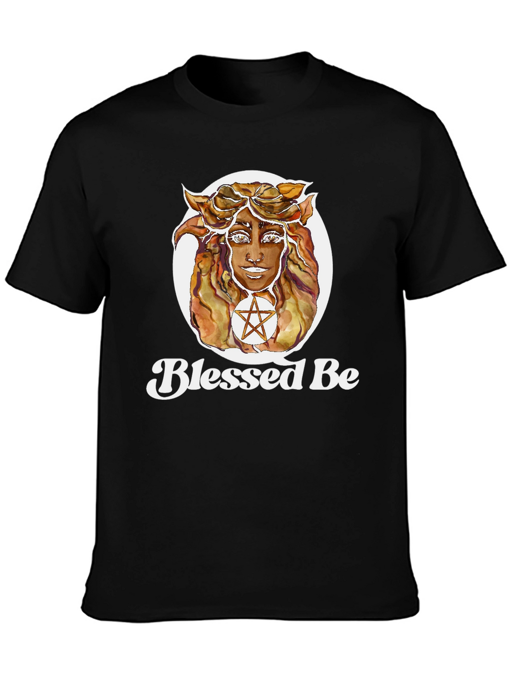 Blessed Be Graphic T-Shirt - Witchy Aesthetic Black Tee