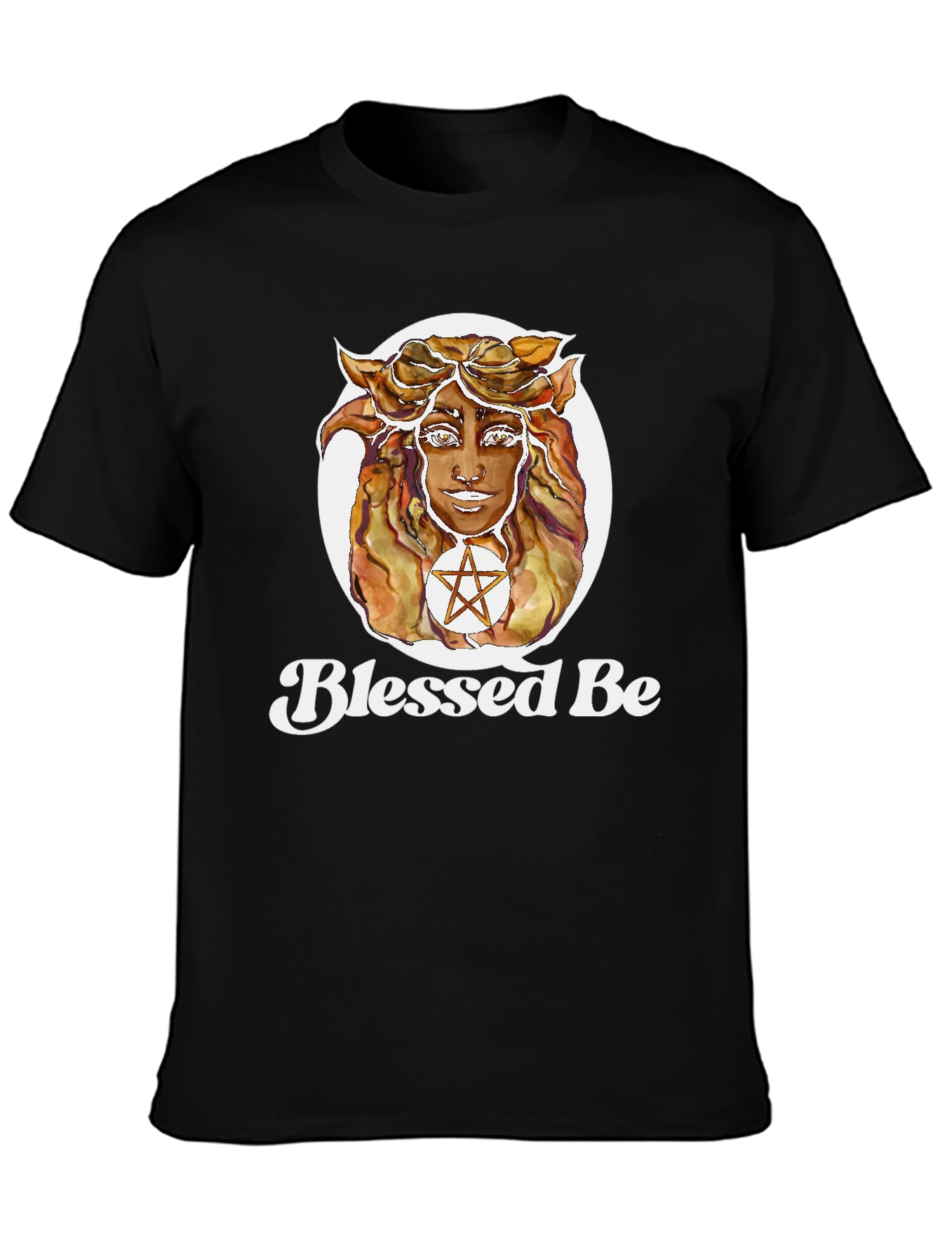 Blessed Be Graphic T-Shirt - Witchy Aesthetic Black Tee