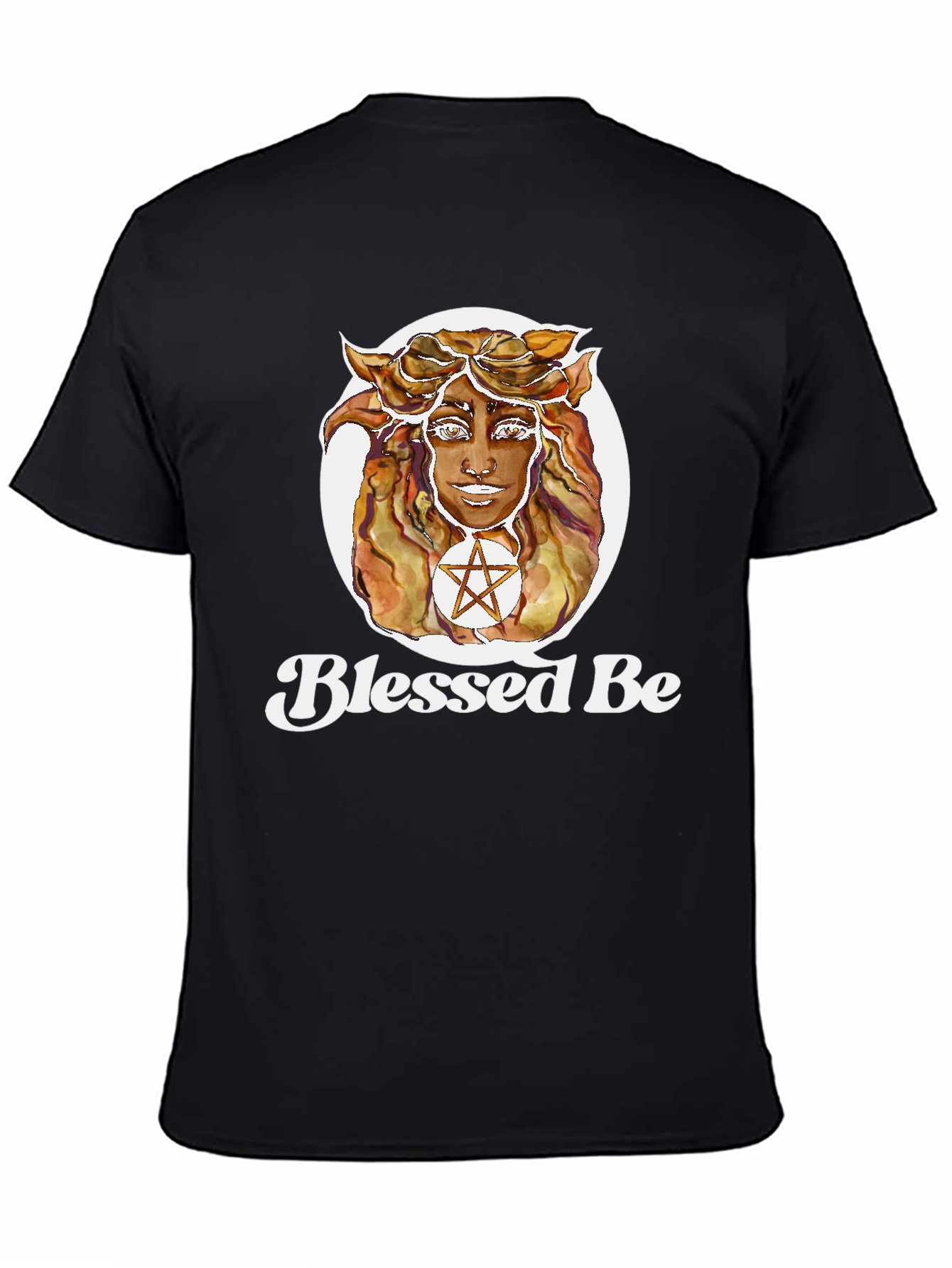 Blessed Be Graphic T-Shirt - Witchy Aesthetic Black Tee