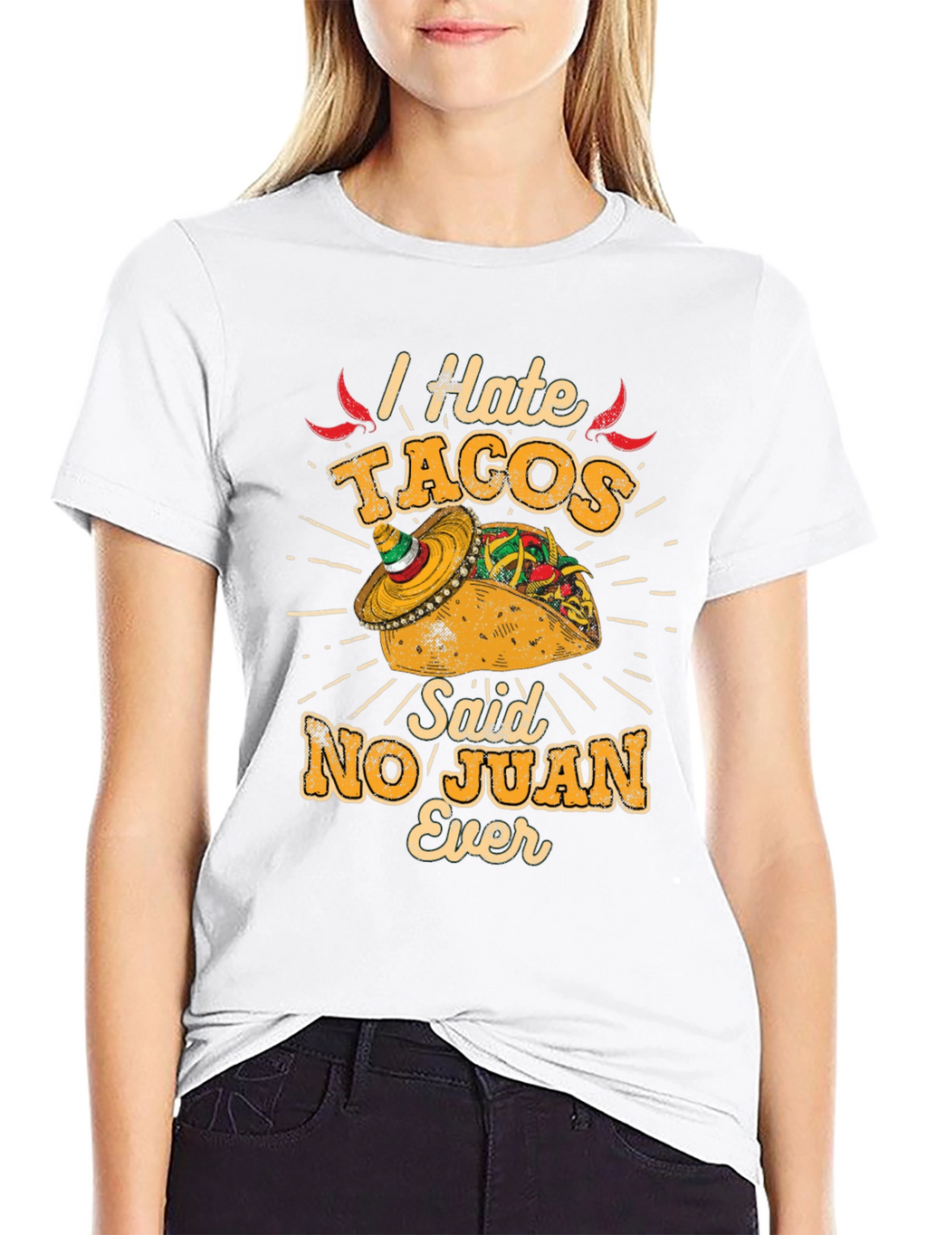 I Hate Tacos No Juan Ever Mens Graphic Tee