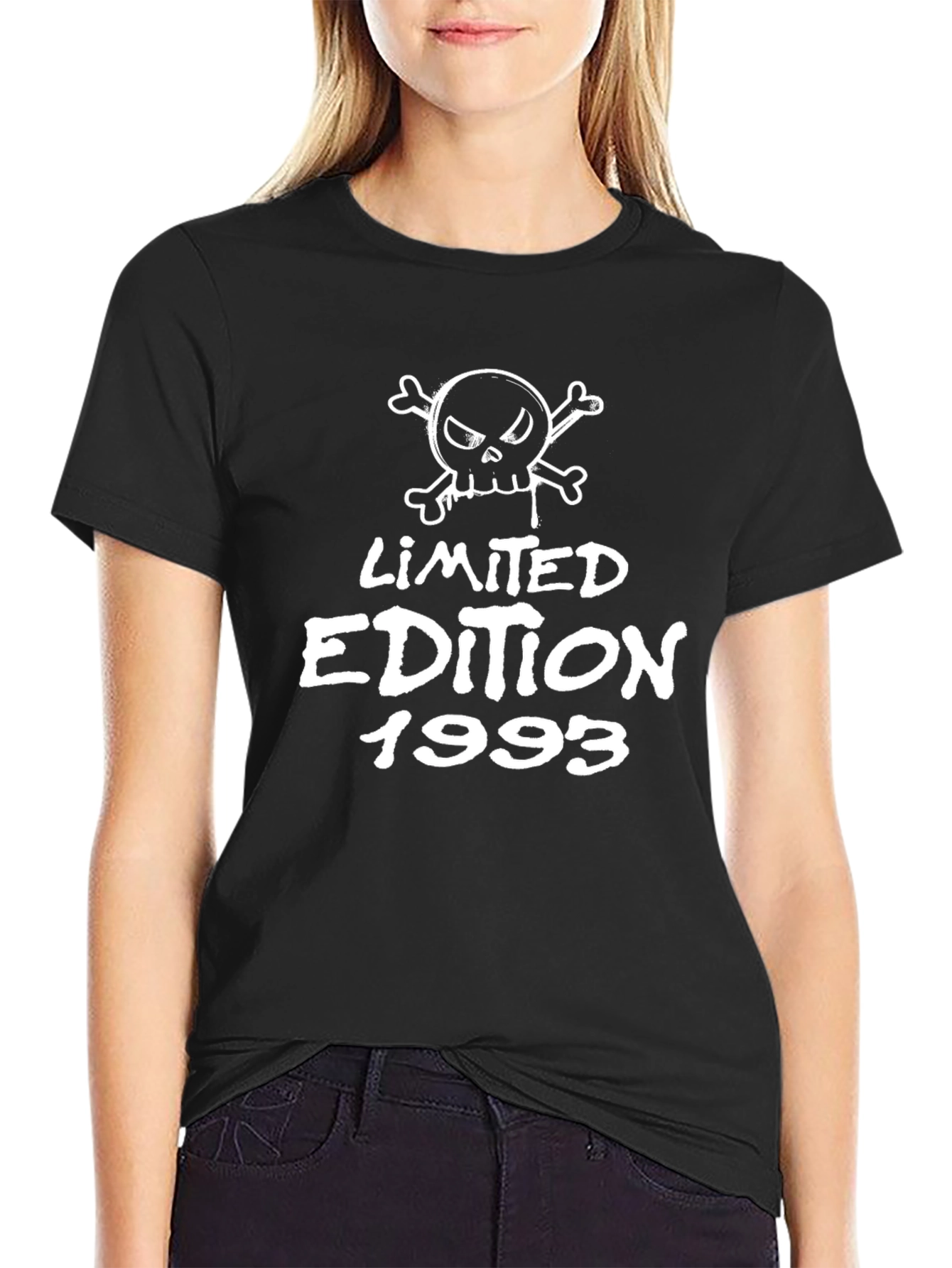 Limited Edition 1993 Skull Graphic Black T-Shirt