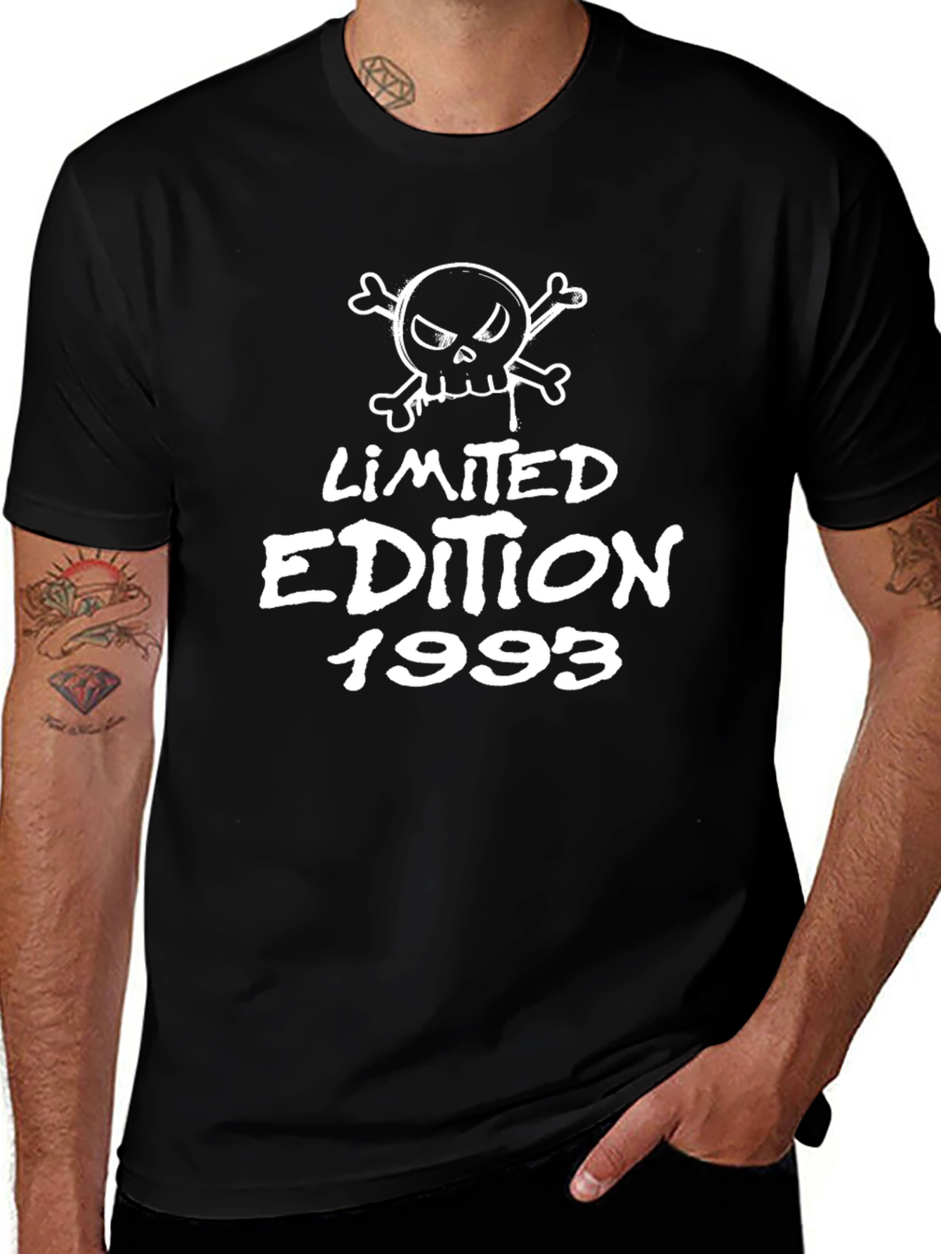 Limited Edition 1993 Skull Graphic Black T-Shirt