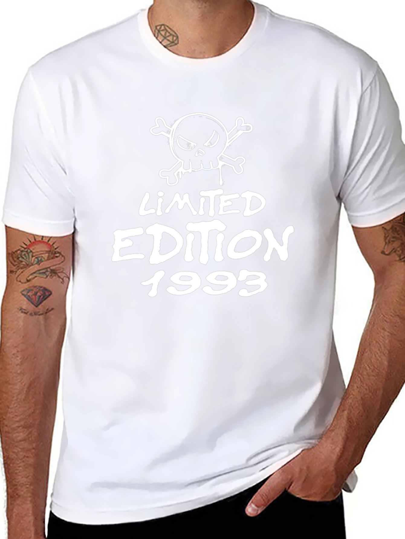 Limited Edition 1993 Skull Graphic Black T-Shirt