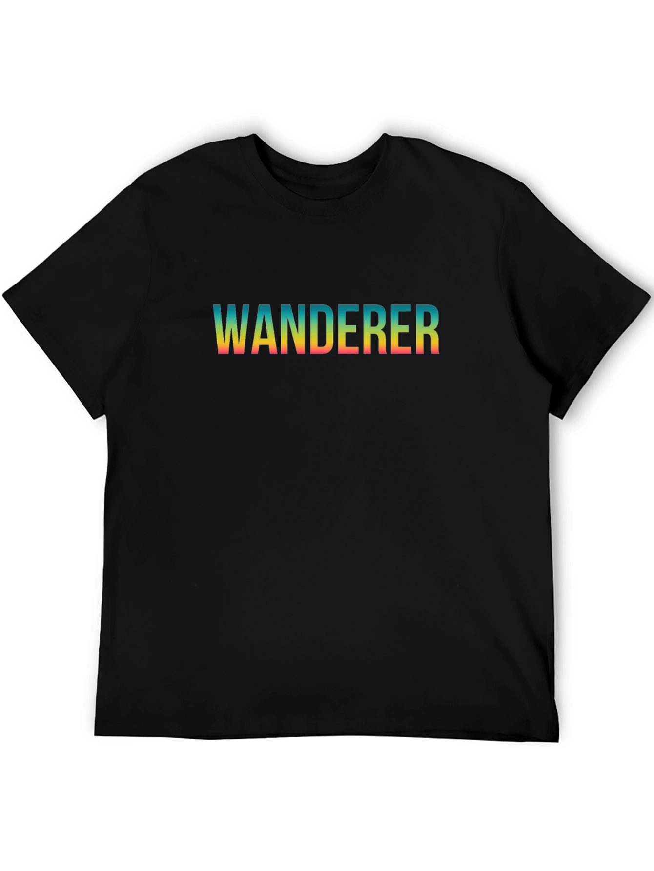 Wanderer Graphic Tee - Black Cotton Blend