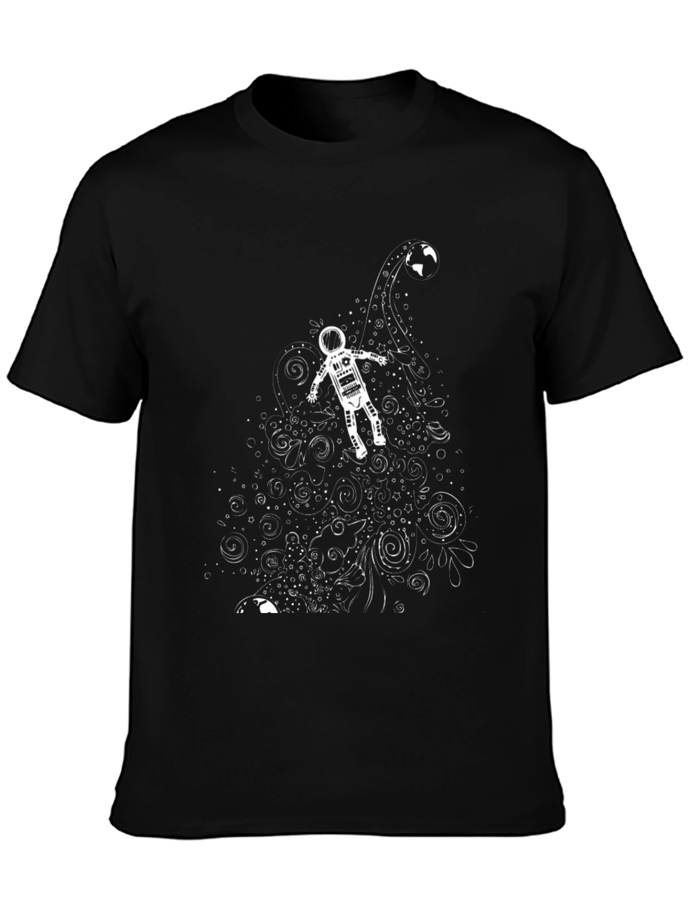 Astronaut in Space Graphic T-Shirt