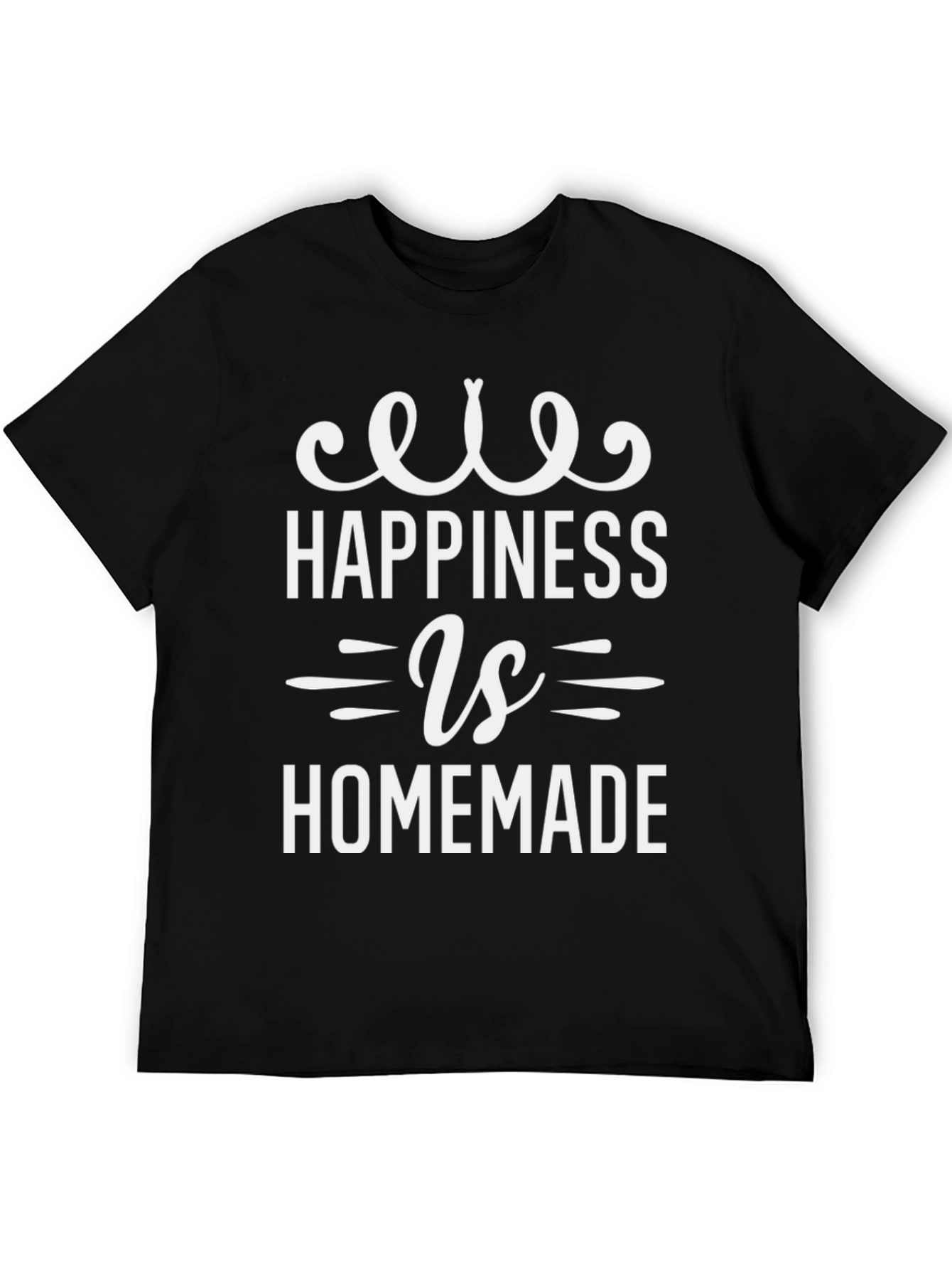 Happiness is Homemade Black T-Shirt