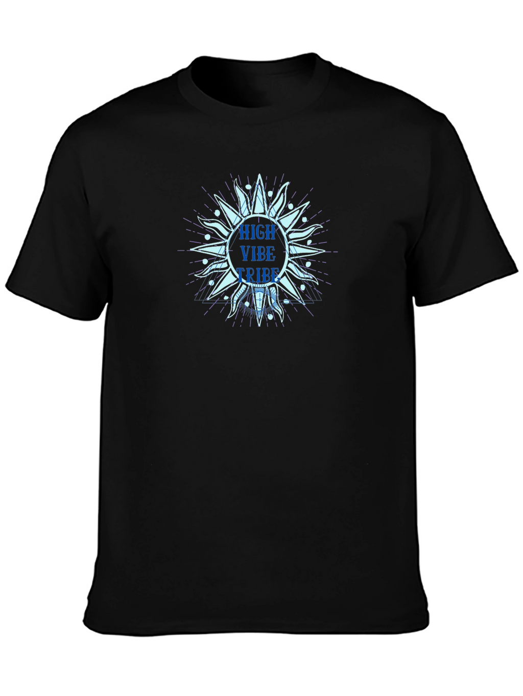 High Vibe Tribe Sun Graphic Tee - Black