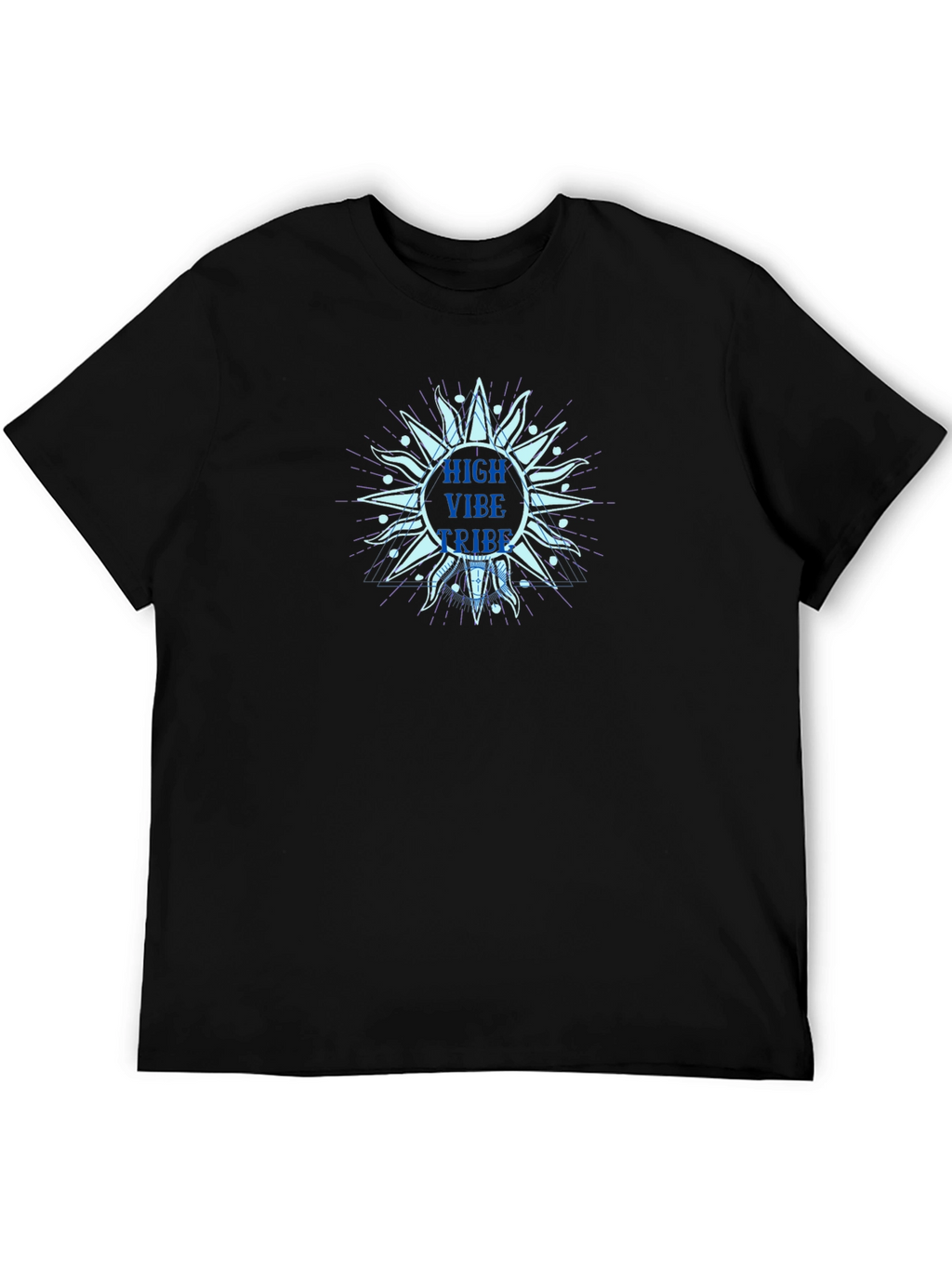 High Vibe Tribe Sun Graphic Tee - Black