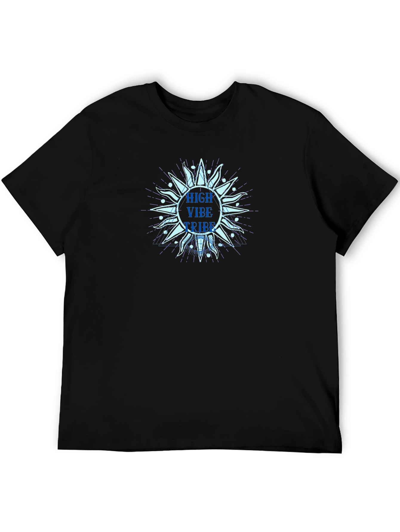 High Vibe Tribe Sun Graphic Tee - Black