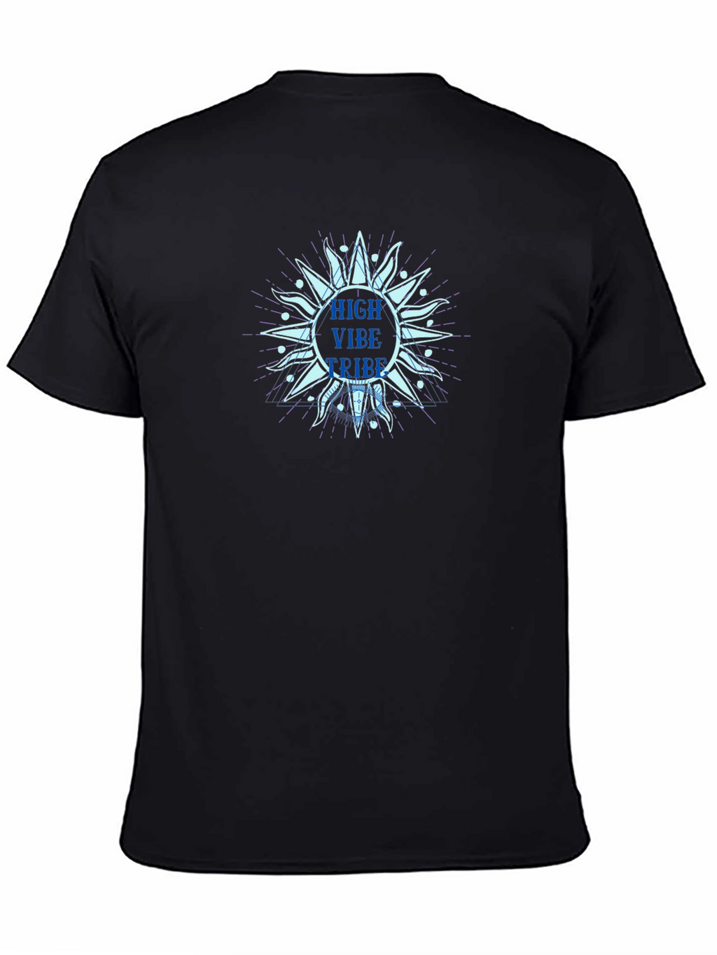 High Vibe Tribe Sun Graphic Tee - Black