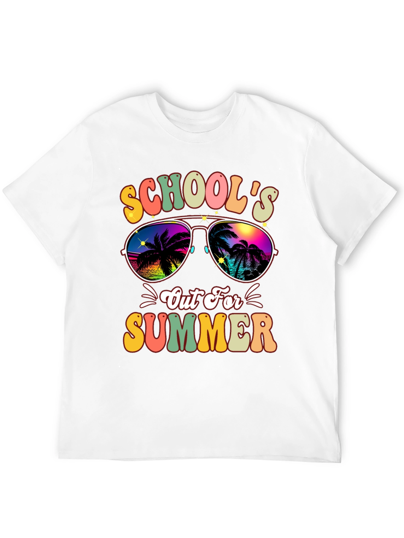 Schools Out For Summer Retro Graphic Tee