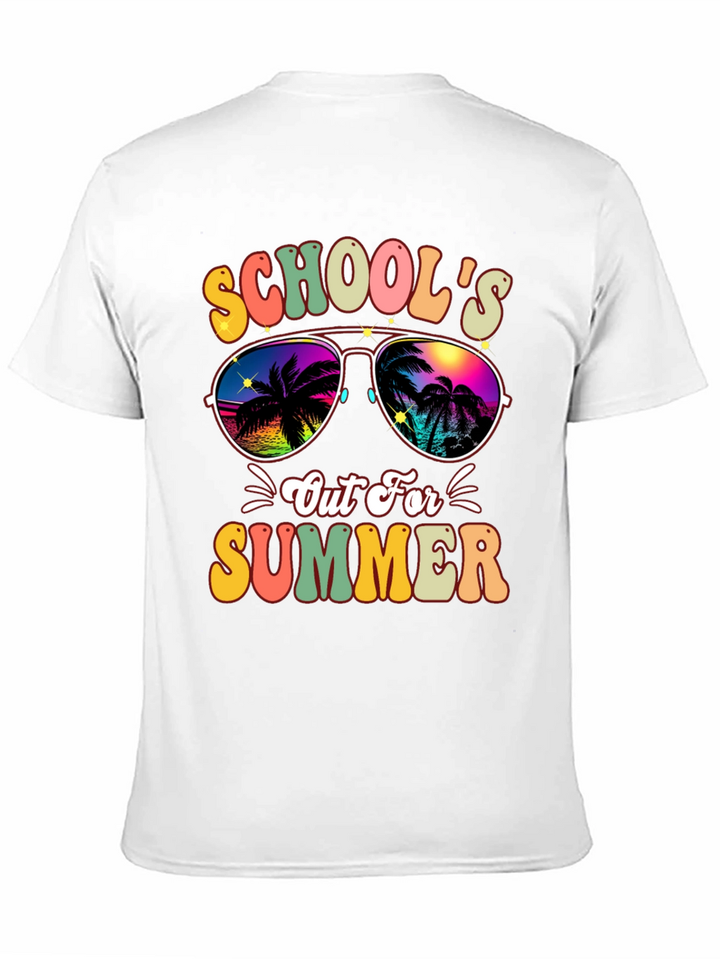 Schools Out For Summer Retro Graphic Tee