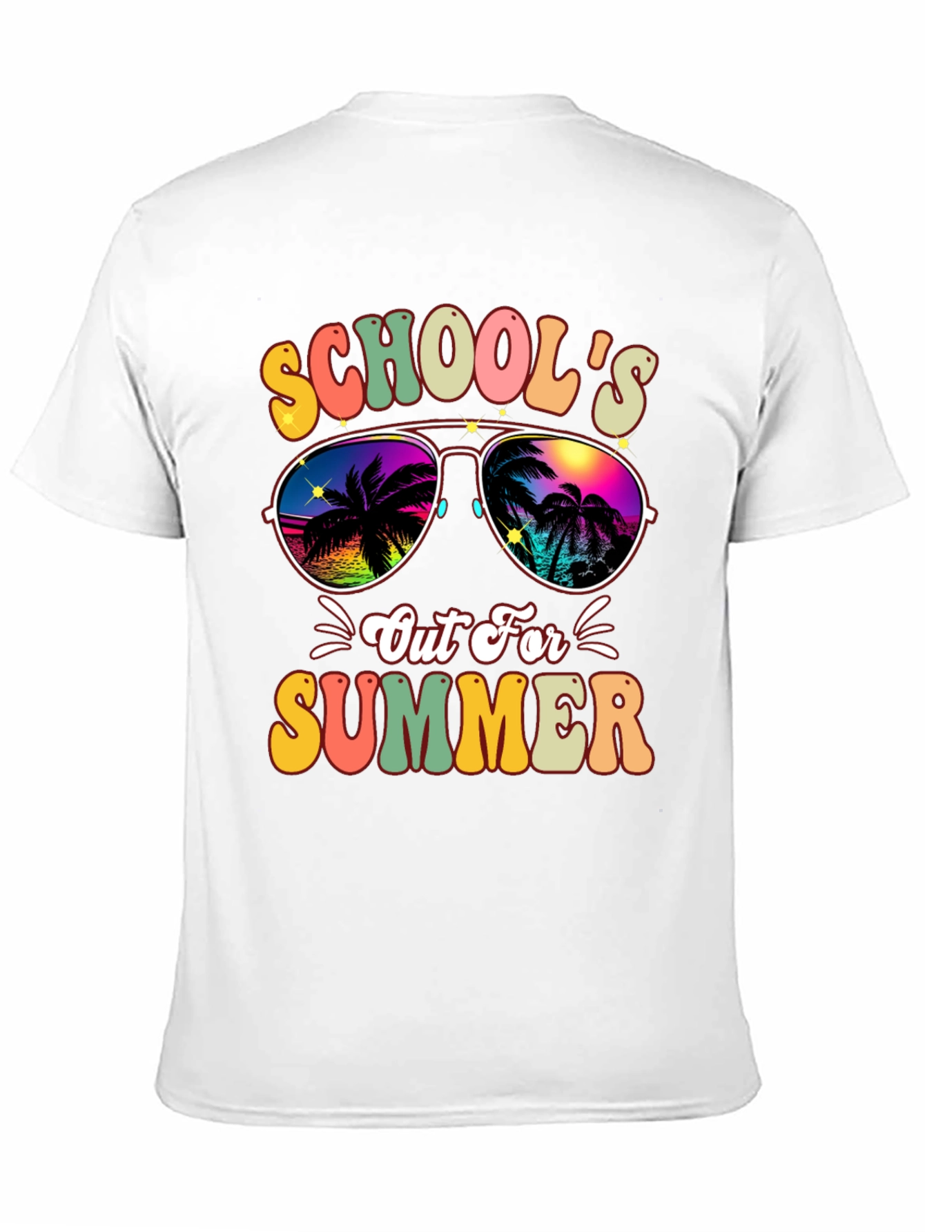 Schools Out For Summer Retro Graphic Tee
