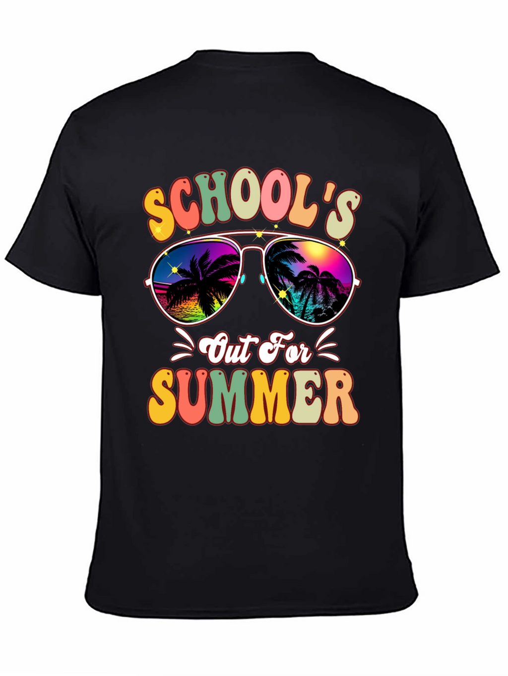 Schools Out For Summer Retro Graphic Tee