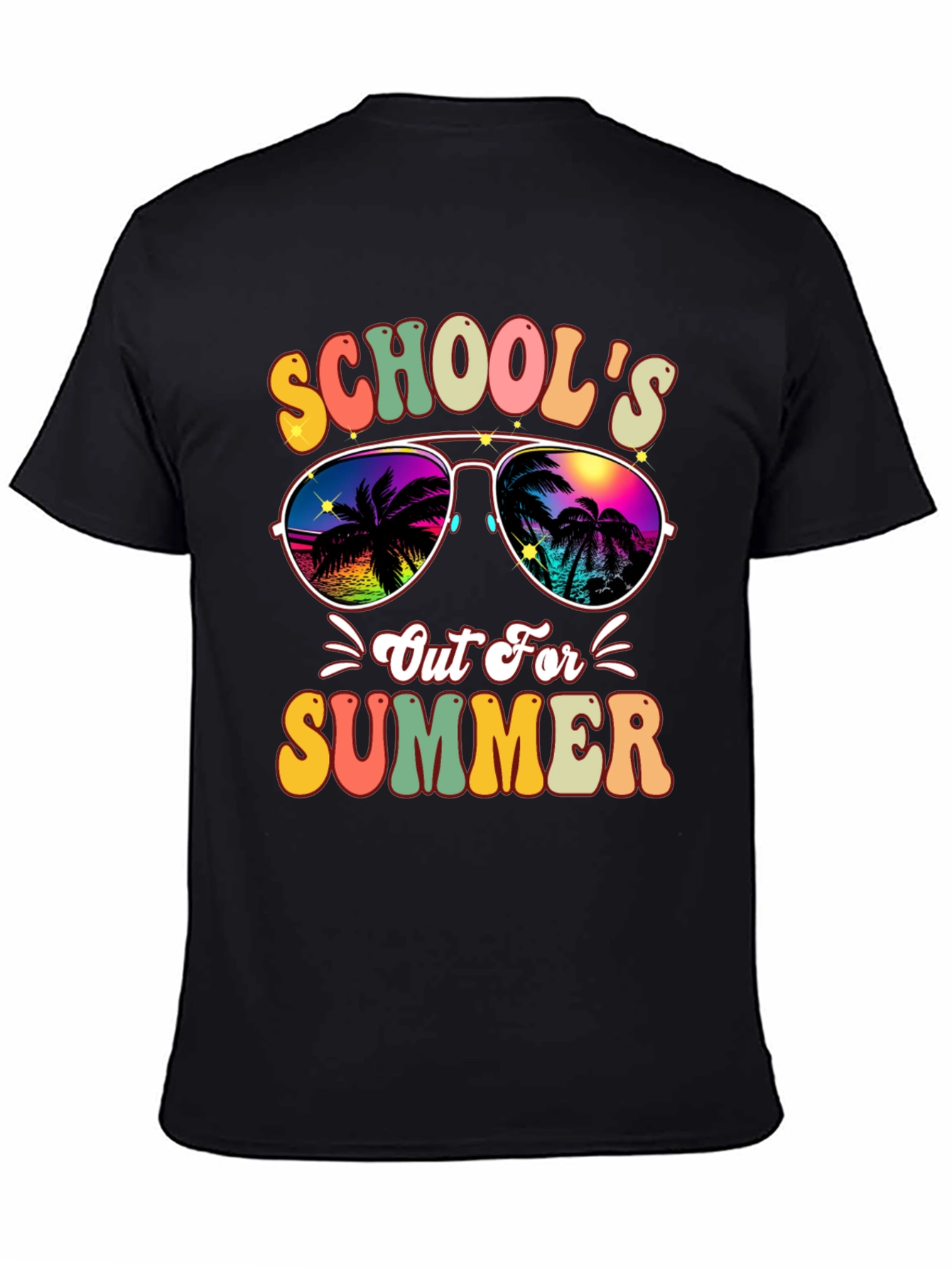 Schools Out For Summer Retro Graphic Tee
