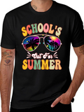Schools Out For Summer Retro Graphic Tee