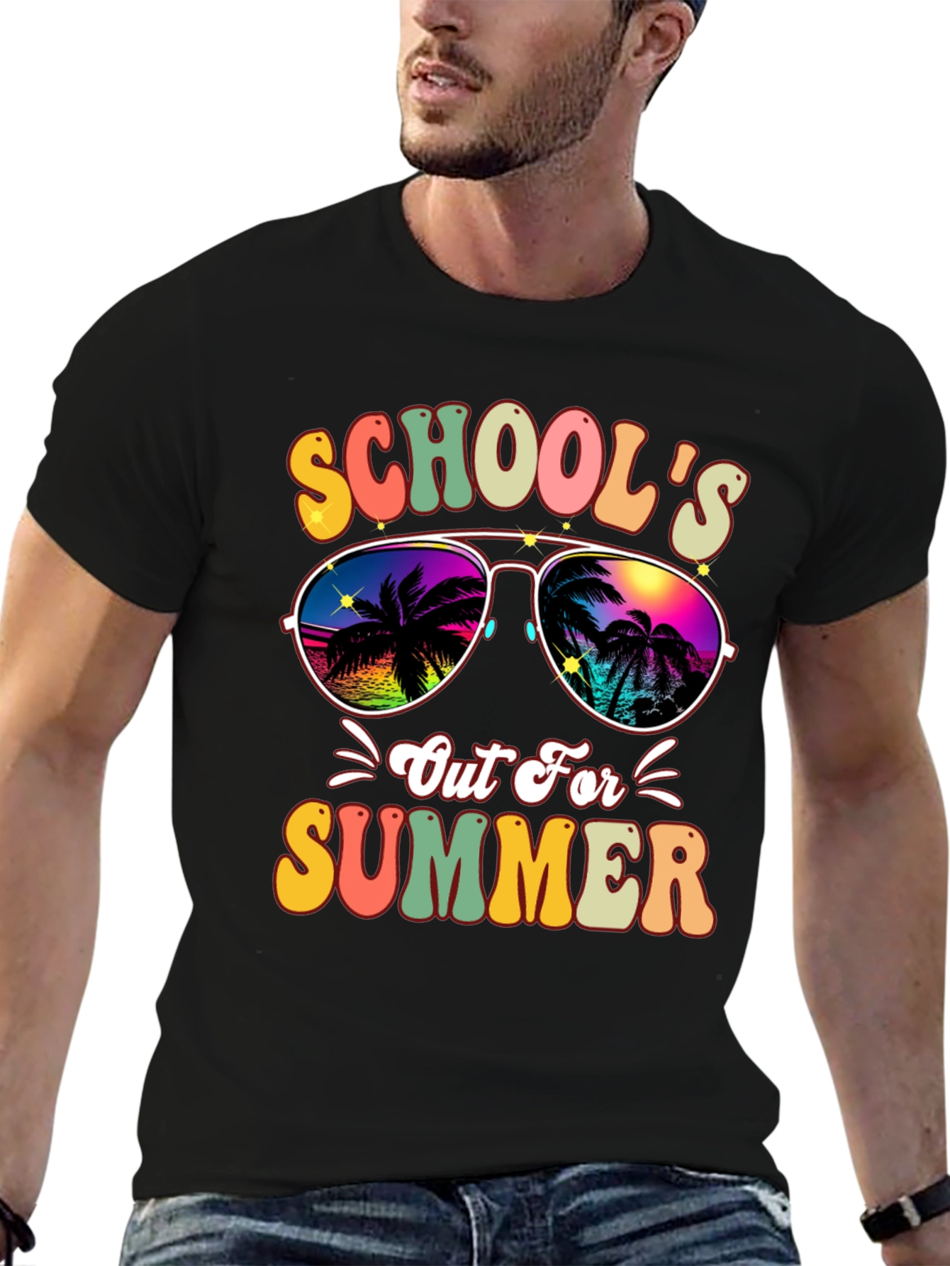 Schools Out For Summer Retro Graphic Tee