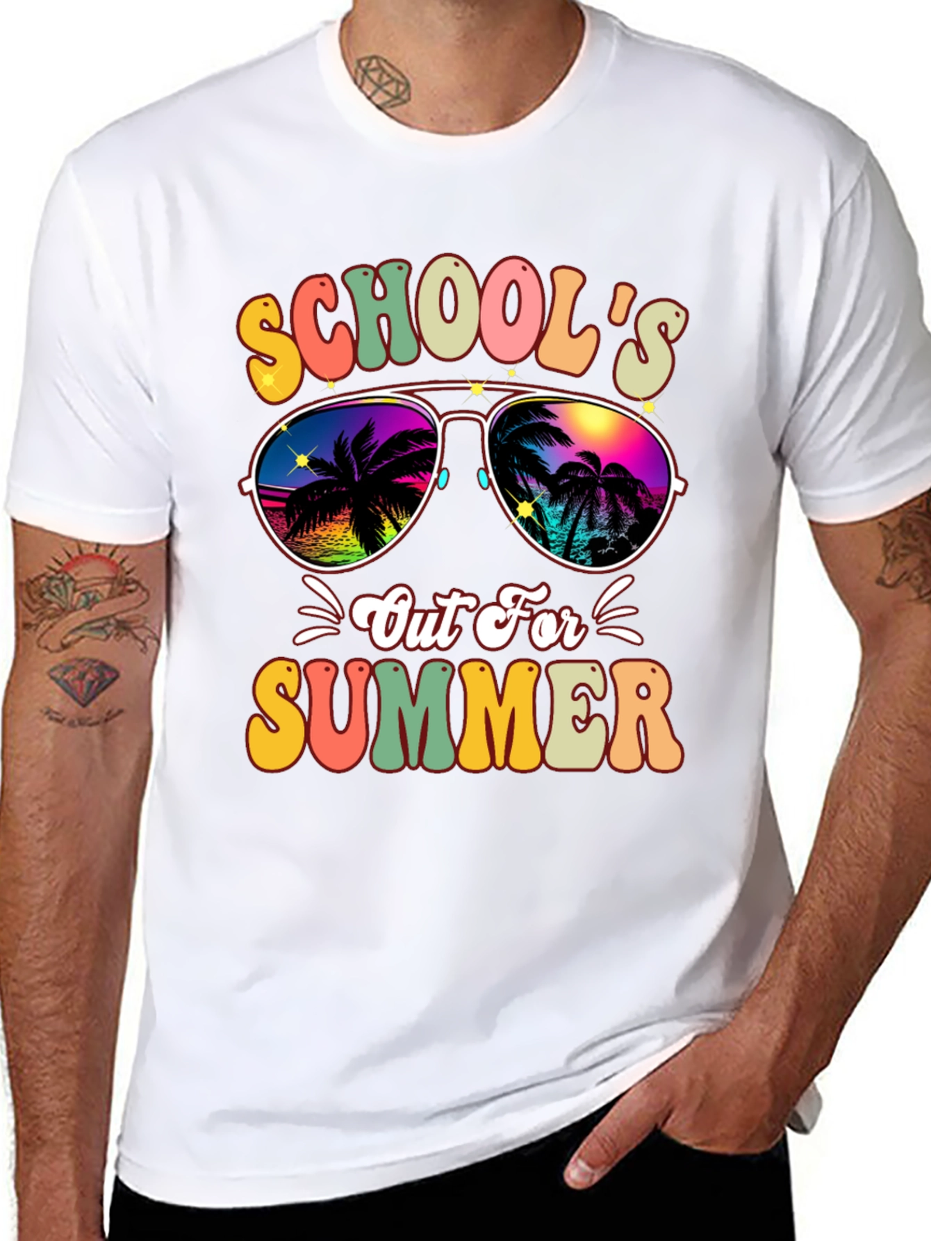 Schools Out For Summer Retro Graphic Tee