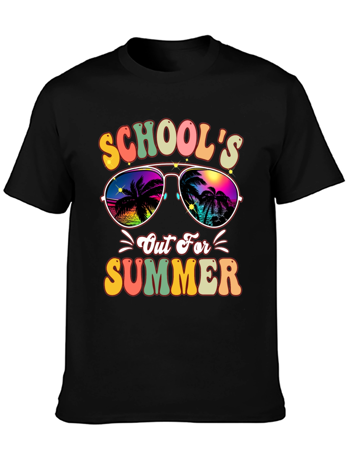 Schools Out For Summer Retro Graphic Tee